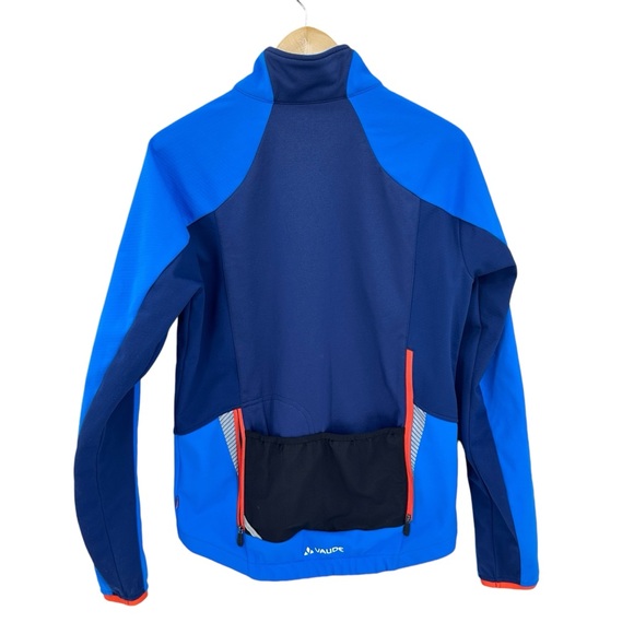 New VAUDE Jacket Bealach Soft Shell Cycling Blue - Picture 3 of 9